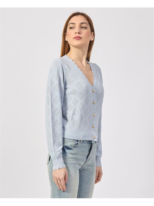 Yes Zee Women's Cardigan with V-Neck YES ZEE | M438-BR000792